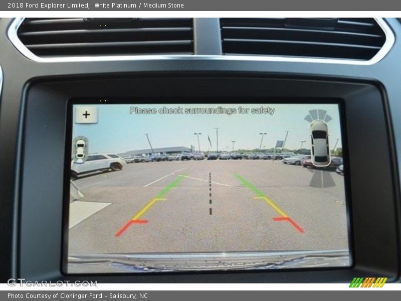 White Platinum / Medium Stone 2018 Ford Explorer Limited