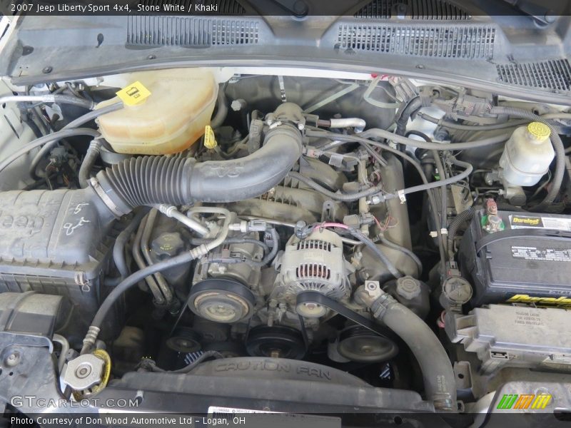 Stone White / Khaki 2007 Jeep Liberty Sport 4x4