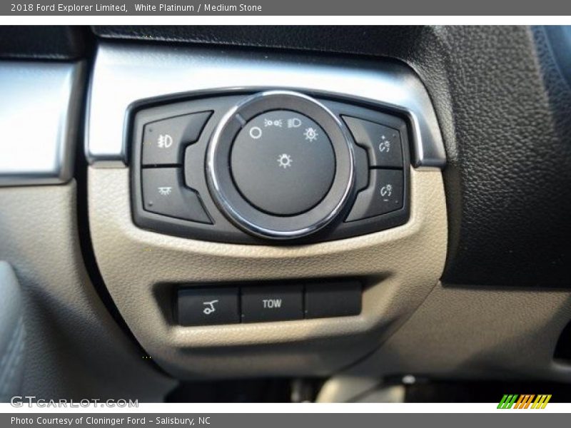 White Platinum / Medium Stone 2018 Ford Explorer Limited