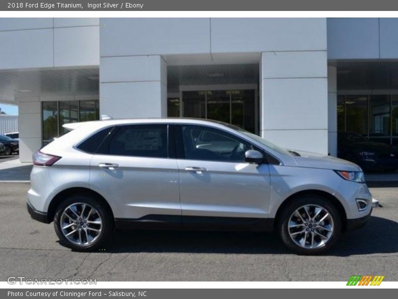Ingot Silver / Ebony 2018 Ford Edge Titanium