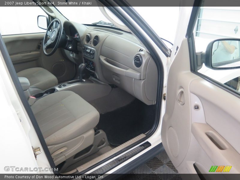 Stone White / Khaki 2007 Jeep Liberty Sport 4x4