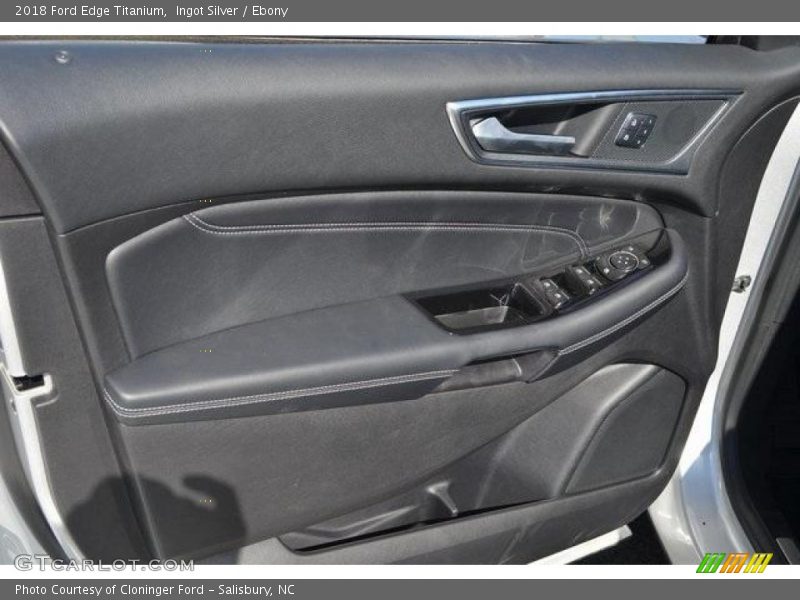 Ingot Silver / Ebony 2018 Ford Edge Titanium