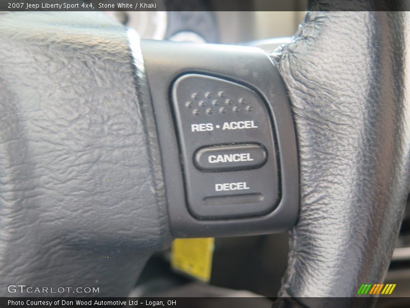 Stone White / Khaki 2007 Jeep Liberty Sport 4x4