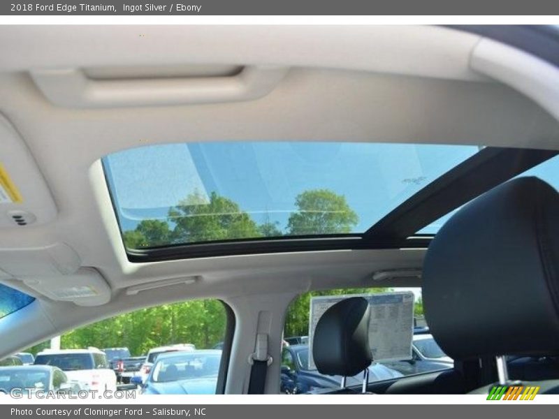 Ingot Silver / Ebony 2018 Ford Edge Titanium