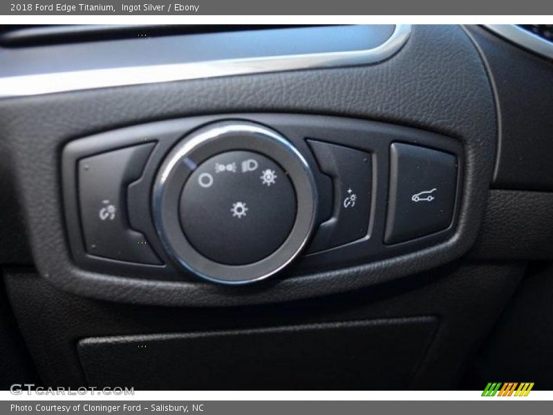 Ingot Silver / Ebony 2018 Ford Edge Titanium