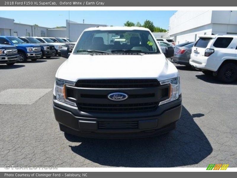 Oxford White / Earth Gray 2018 Ford F150 XL SuperCab