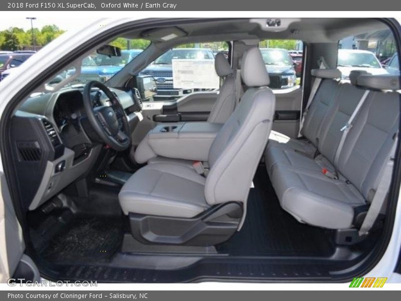  2018 F150 XL SuperCab Earth Gray Interior