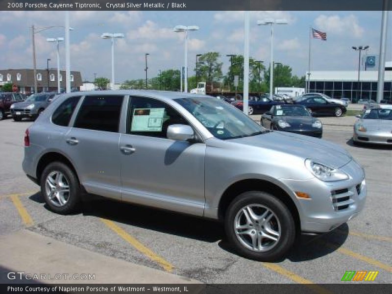 Crystal Silver Metallic / Black 2008 Porsche Cayenne Tiptronic