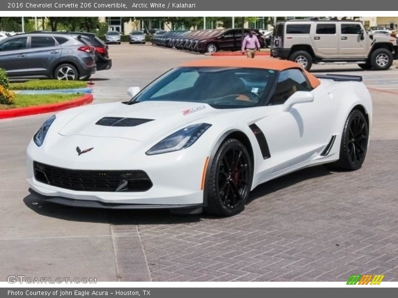Arctic White / Kalahari 2016 Chevrolet Corvette Z06 Convertible