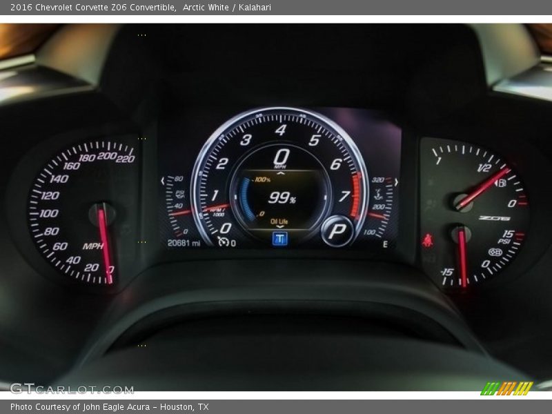 Arctic White / Kalahari 2016 Chevrolet Corvette Z06 Convertible