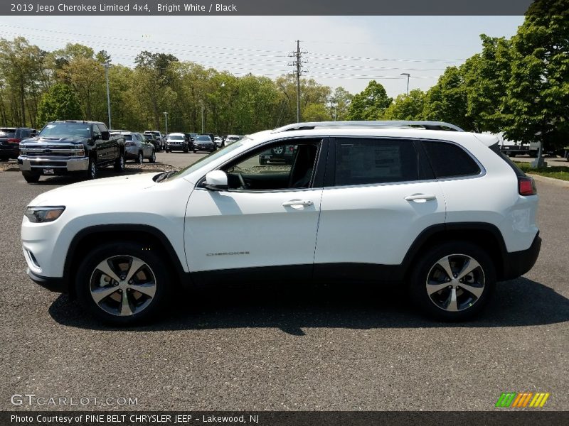 Bright White / Black 2019 Jeep Cherokee Limited 4x4