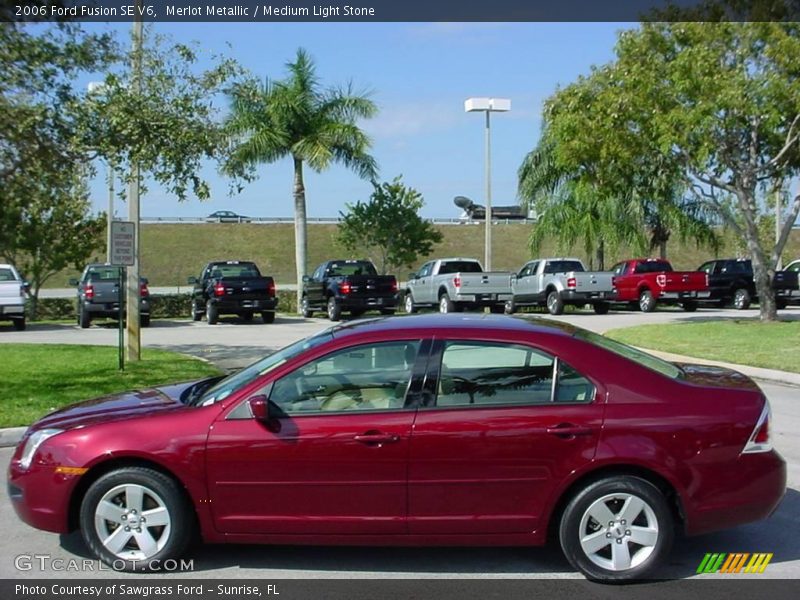 Merlot Metallic / Medium Light Stone 2006 Ford Fusion SE V6