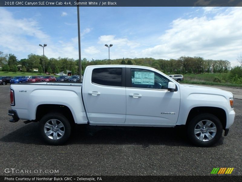 Summit White / Jet Black 2018 GMC Canyon SLE Crew Cab 4x4