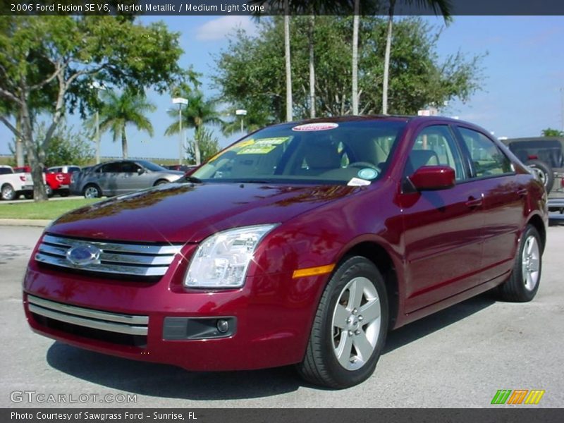 Merlot Metallic / Medium Light Stone 2006 Ford Fusion SE V6