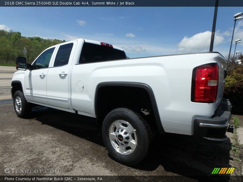Summit White / Jet Black 2018 GMC Sierra 2500HD SLE Double Cab 4x4