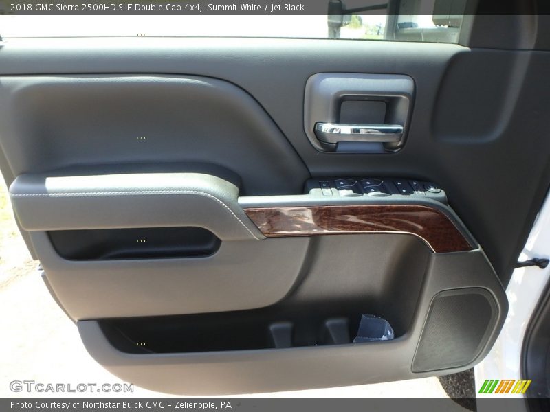 Summit White / Jet Black 2018 GMC Sierra 2500HD SLE Double Cab 4x4