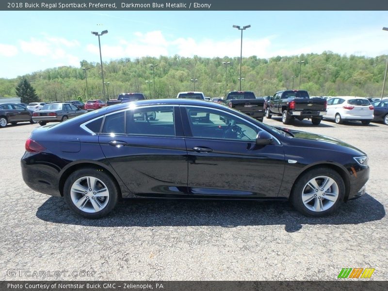 Darkmoon Blue Metallic / Ebony 2018 Buick Regal Sportback Preferred