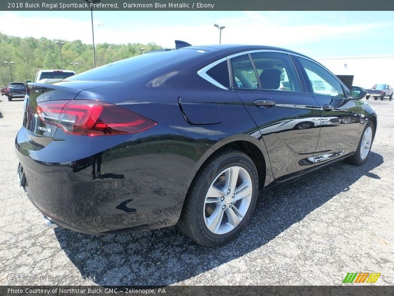 Darkmoon Blue Metallic / Ebony 2018 Buick Regal Sportback Preferred