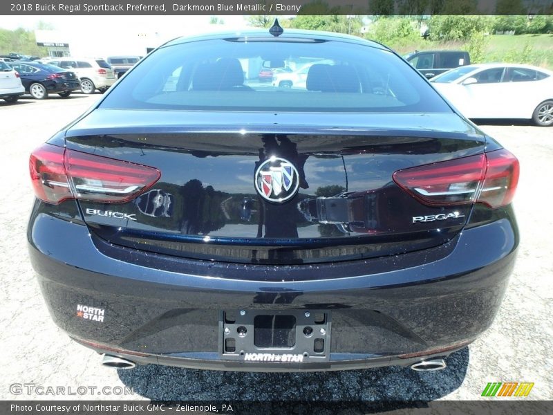 Darkmoon Blue Metallic / Ebony 2018 Buick Regal Sportback Preferred