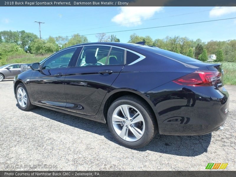 Darkmoon Blue Metallic / Ebony 2018 Buick Regal Sportback Preferred