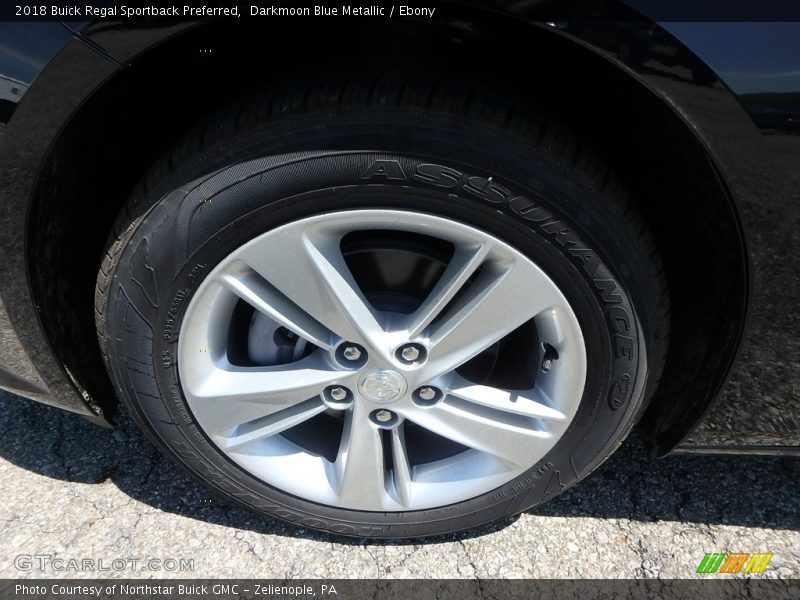 Darkmoon Blue Metallic / Ebony 2018 Buick Regal Sportback Preferred