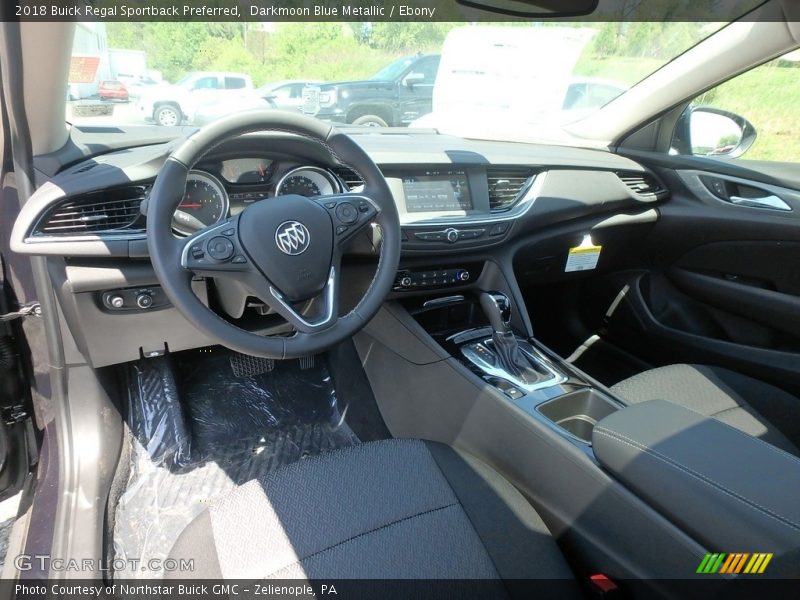 Darkmoon Blue Metallic / Ebony 2018 Buick Regal Sportback Preferred