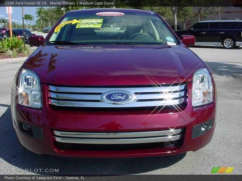 Merlot Metallic / Medium Light Stone 2006 Ford Fusion SE V6