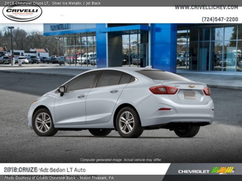 Silver Ice Metallic / Jet Black 2018 Chevrolet Cruze LT