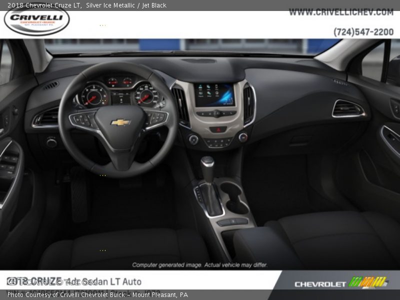 Silver Ice Metallic / Jet Black 2018 Chevrolet Cruze LT