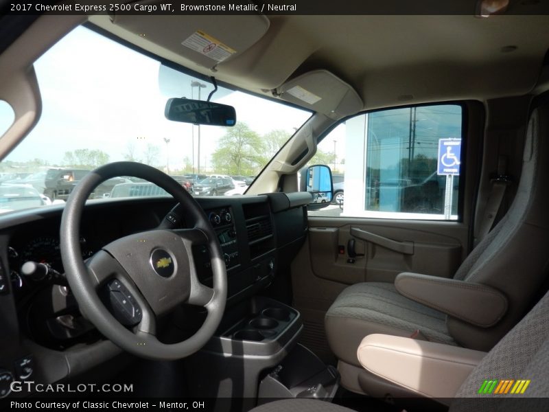 Brownstone Metallic / Neutral 2017 Chevrolet Express 2500 Cargo WT