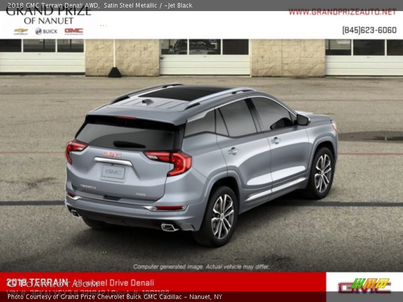 Satin Steel Metallic / ­Jet Black 2018 GMC Terrain Denali AWD