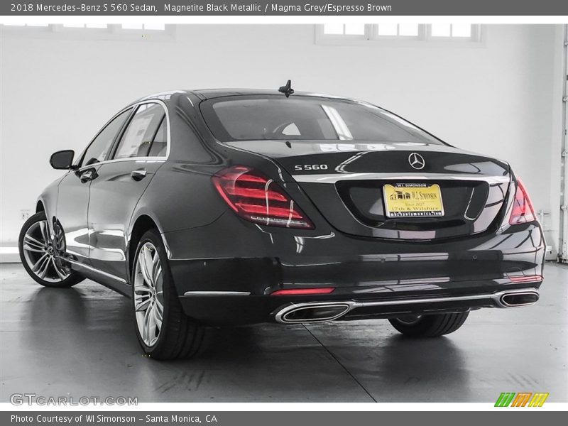Magnetite Black Metallic / Magma Grey/Espresso Brown 2018 Mercedes-Benz S 560 Sedan