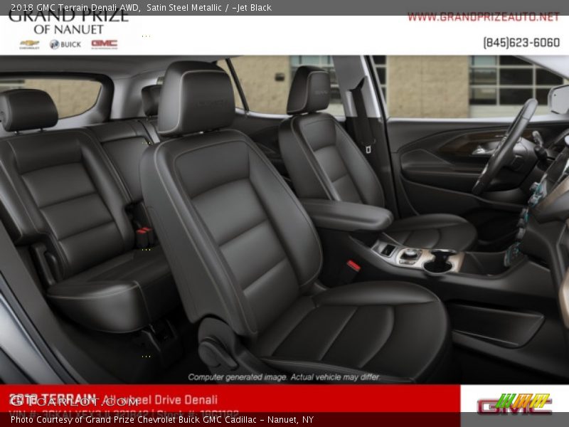 Satin Steel Metallic / ­Jet Black 2018 GMC Terrain Denali AWD
