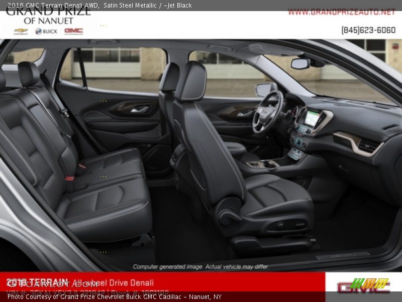 Satin Steel Metallic / ­Jet Black 2018 GMC Terrain Denali AWD