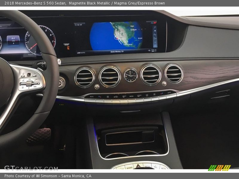 Magnetite Black Metallic / Magma Grey/Espresso Brown 2018 Mercedes-Benz S 560 Sedan