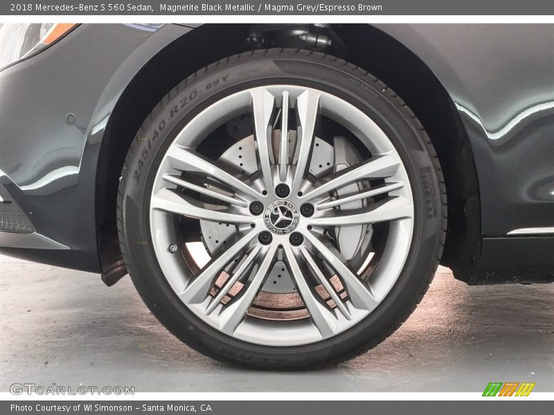 Magnetite Black Metallic / Magma Grey/Espresso Brown 2018 Mercedes-Benz S 560 Sedan
