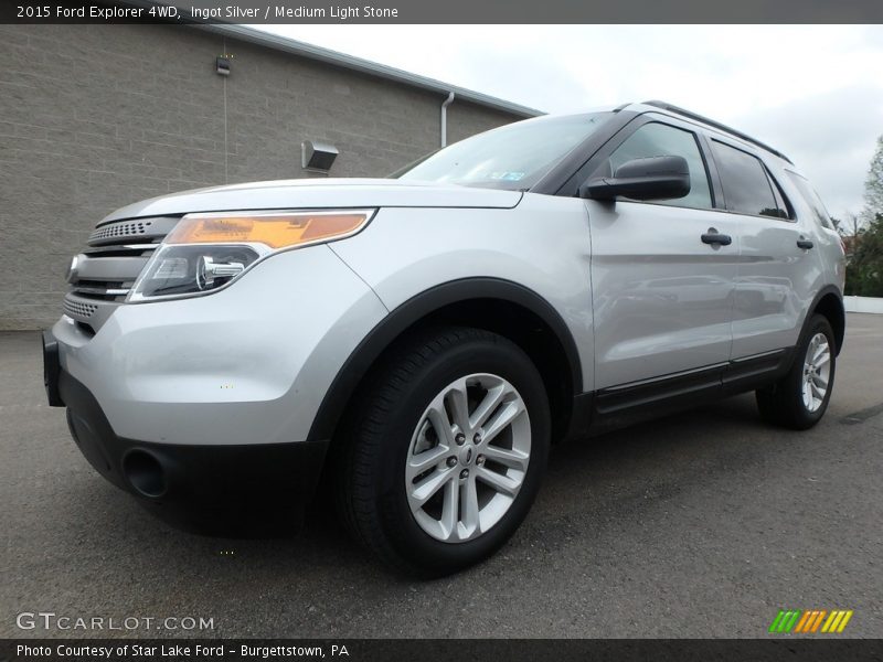 Ingot Silver / Medium Light Stone 2015 Ford Explorer 4WD
