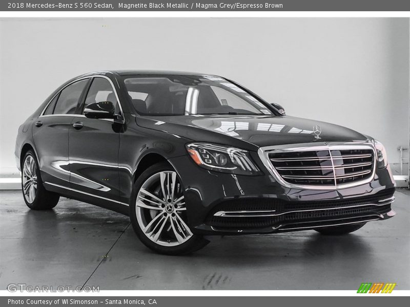 Magnetite Black Metallic / Magma Grey/Espresso Brown 2018 Mercedes-Benz S 560 Sedan