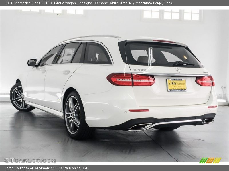 designo Diamond White Metallic / Macchiato Beige/Black 2018 Mercedes-Benz E 400 4Matic Wagon