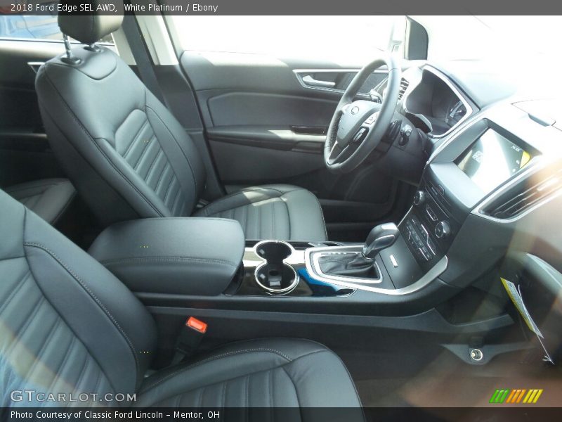White Platinum / Ebony 2018 Ford Edge SEL AWD