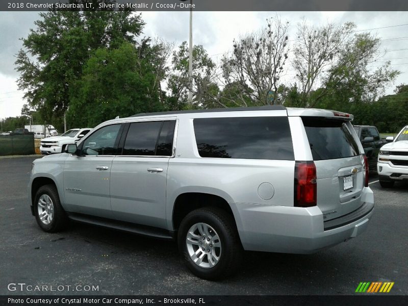 Silver Ice Metallic / Cocoa/­Dune 2018 Chevrolet Suburban LT