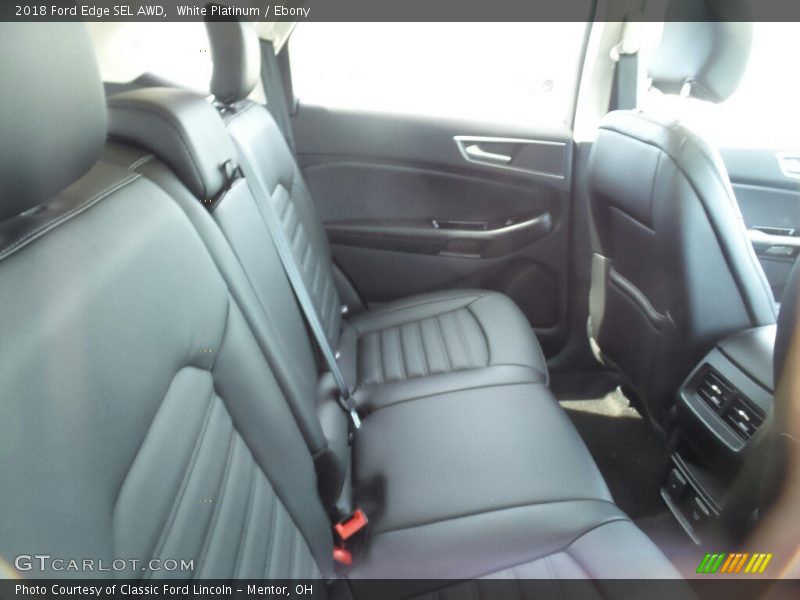 White Platinum / Ebony 2018 Ford Edge SEL AWD