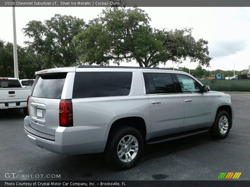 Silver Ice Metallic / Cocoa/­Dune 2018 Chevrolet Suburban LT