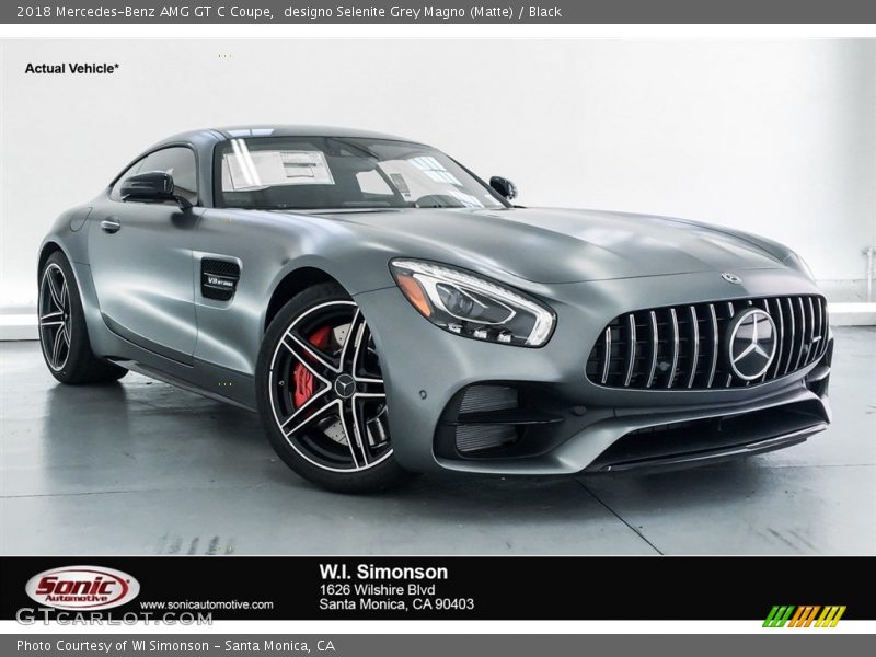 designo Selenite Grey Magno (Matte) / Black 2018 Mercedes-Benz AMG GT C Coupe