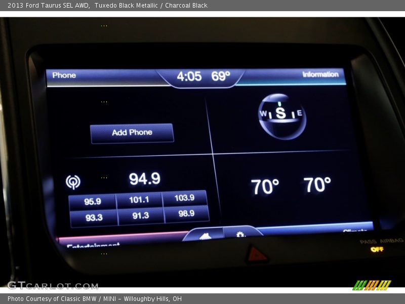 Tuxedo Black Metallic / Charcoal Black 2013 Ford Taurus SEL AWD