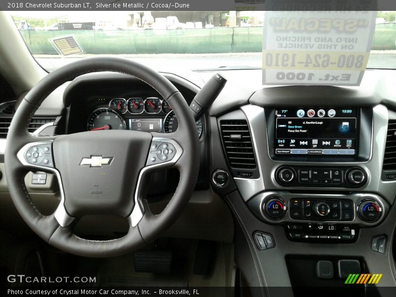 Silver Ice Metallic / Cocoa/­Dune 2018 Chevrolet Suburban LT