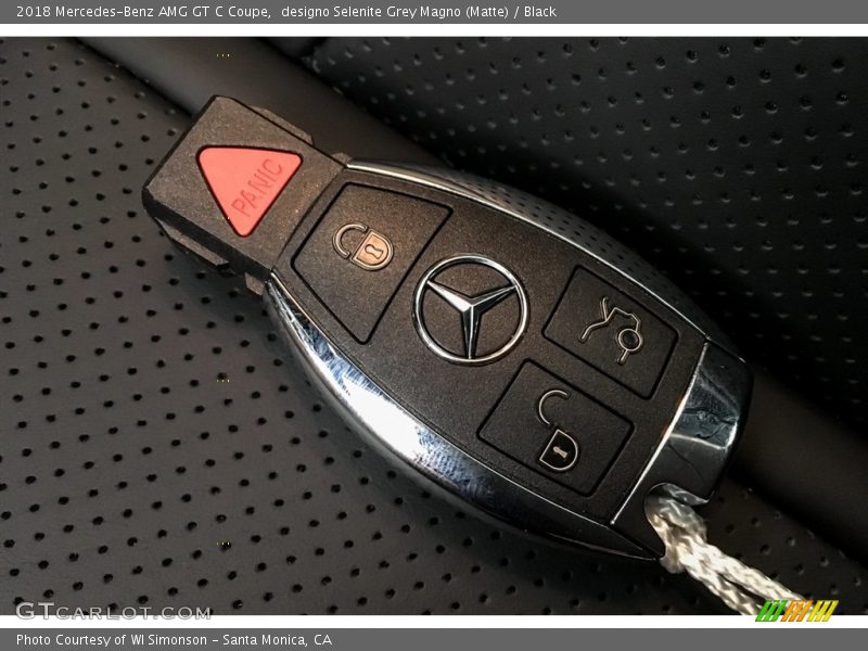 designo Selenite Grey Magno (Matte) / Black 2018 Mercedes-Benz AMG GT C Coupe