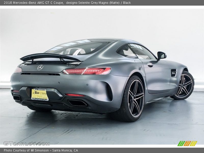 designo Selenite Grey Magno (Matte) / Black 2018 Mercedes-Benz AMG GT C Coupe