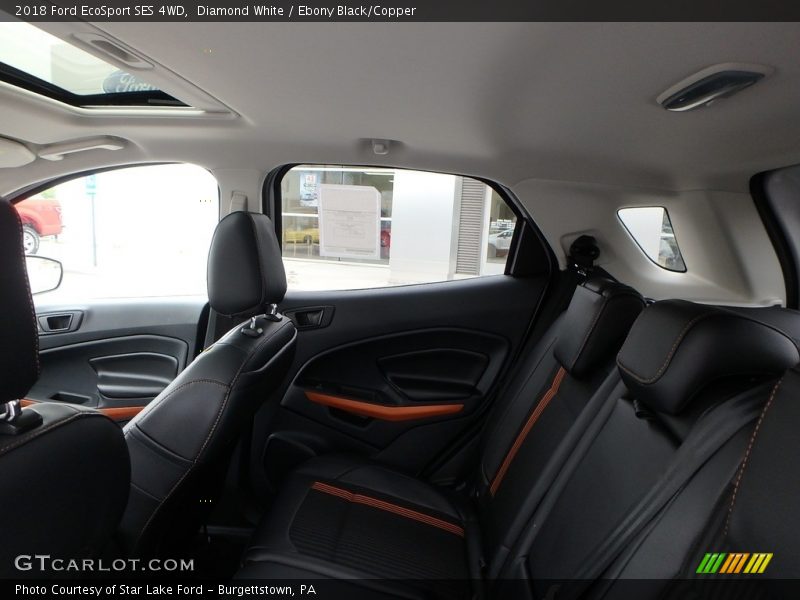 Diamond White / Ebony Black/Copper 2018 Ford EcoSport SES 4WD