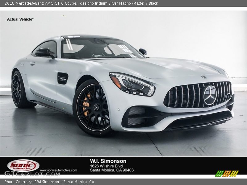 designo Iridium Silver Magno (Matte) / Black 2018 Mercedes-Benz AMG GT C Coupe